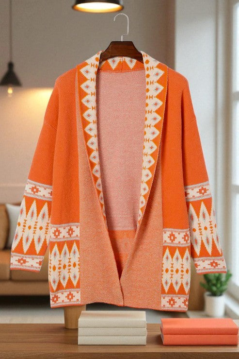 Long Sleeve Open Front Cardigan Sweater