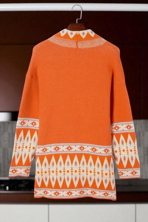 Long Sleeve Open Front Cardigan Sweater