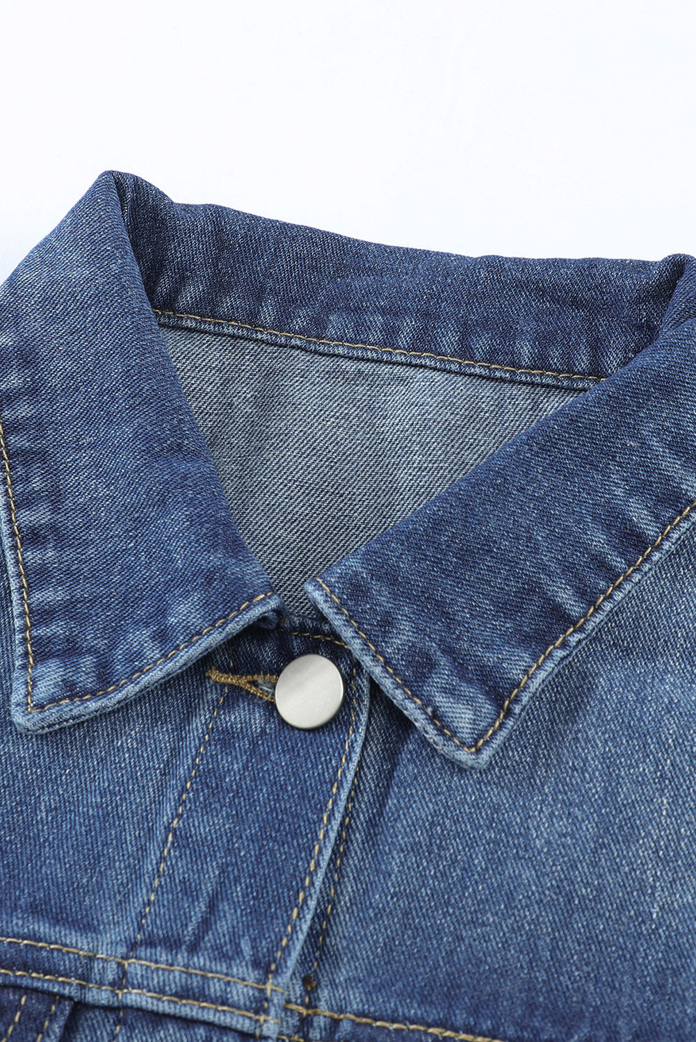 Long Sleeve Button-down Denim Jean Jacket