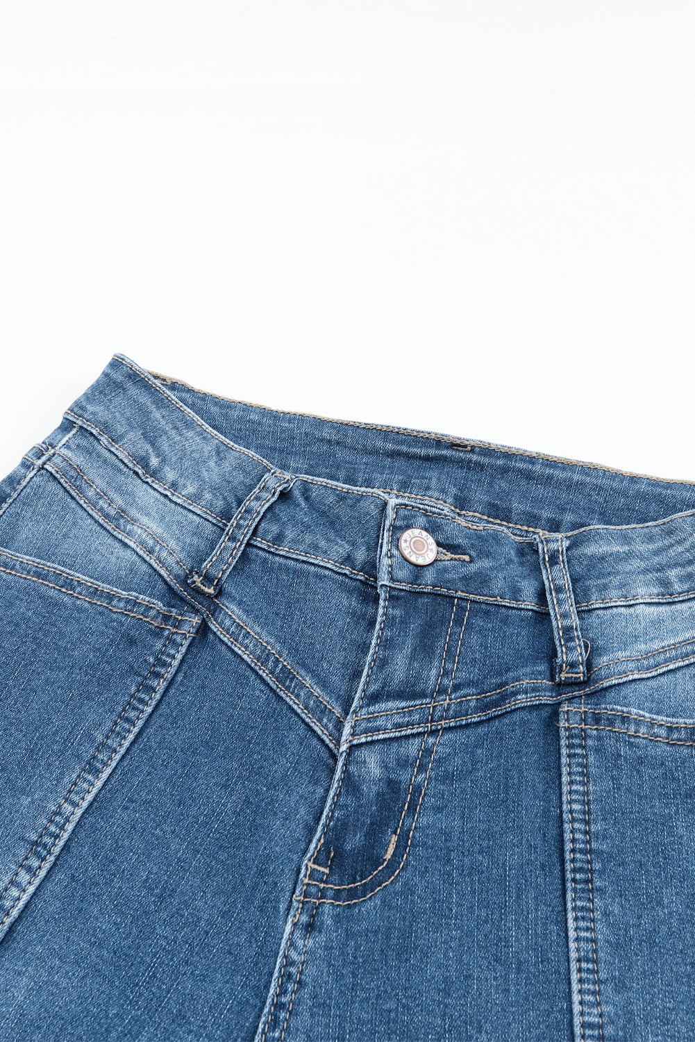 High Rise Medium Wash Flare Jeans