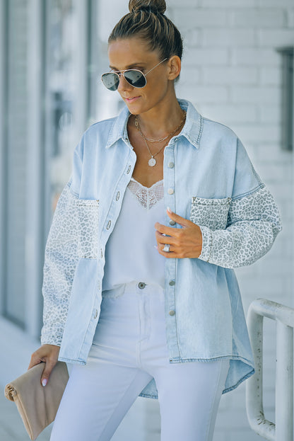 Long Sleeve Button-down Denim Jean Jacket