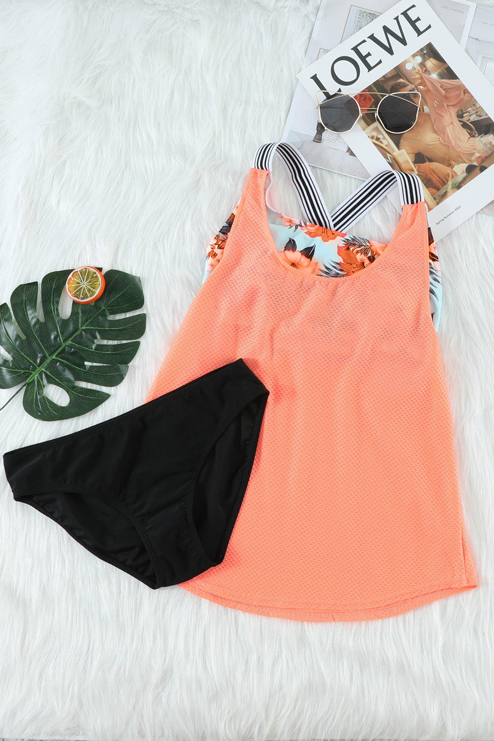 Two-piece Racerback Tankini Swimsuit