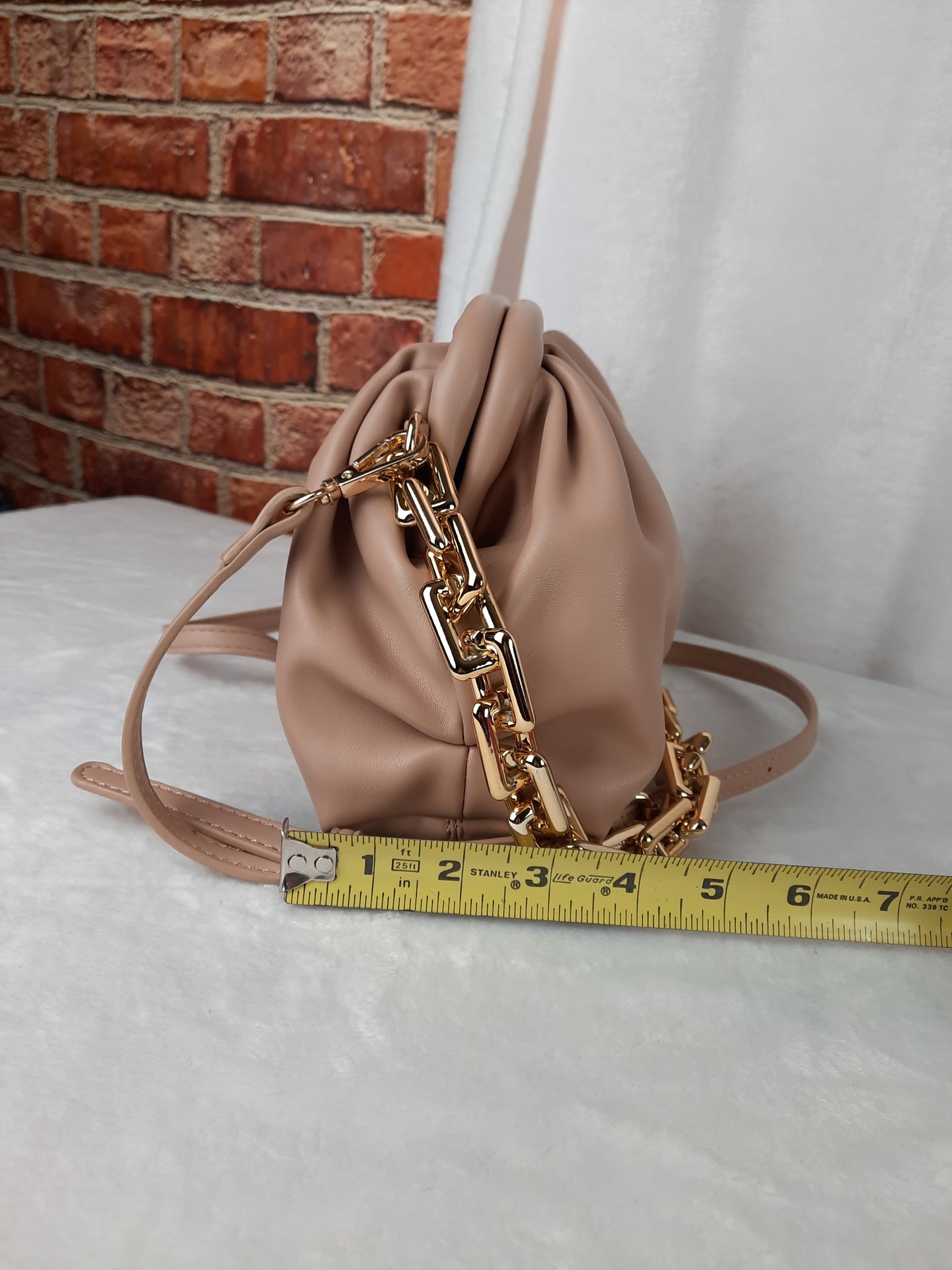 Madison West Beige Evening Crossbody bag