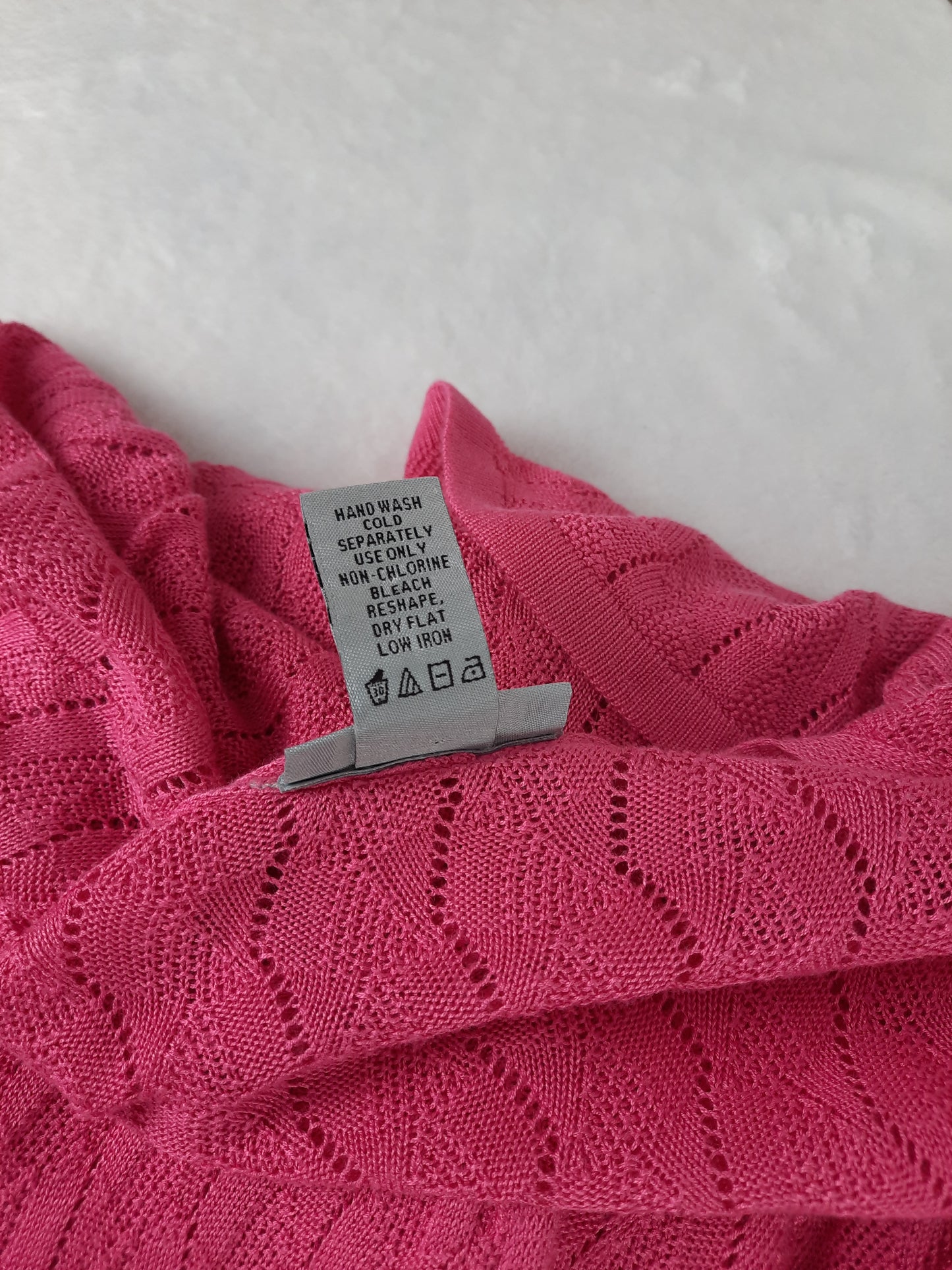 Catherine Malandrino Pink Open Front Cardigan Sweater