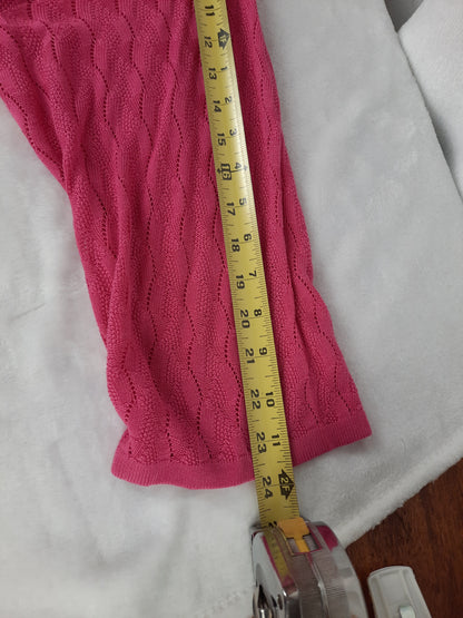Catherine Malandrino Pink Open Front Cardigan Sweater