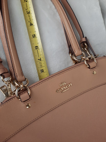 Coach Genuine Leather Brooke Carryall Shoulder Bag