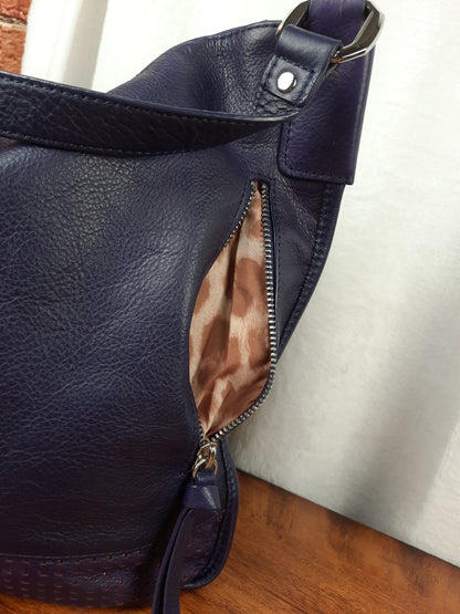 B. Makowsky Genuine Leather Hobo Bag