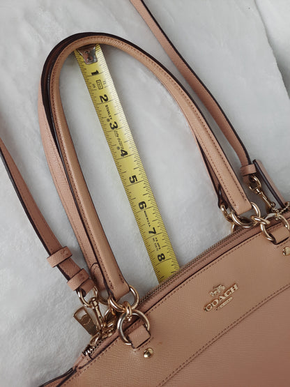Coach Genuine Leather Brooke Carryall Shoulder Bag