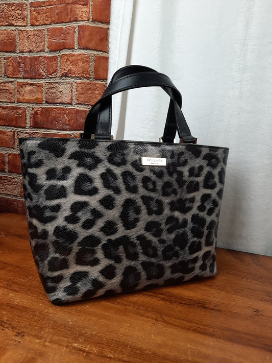Kate Spade Grant Street Grainy Leopard Print Crossbody Bag