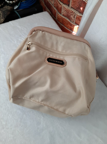 Madison West Beige Evening Crossbody bag