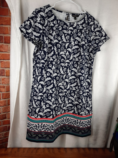 Banana Republic Floral Print Flutter Sleeve Dress