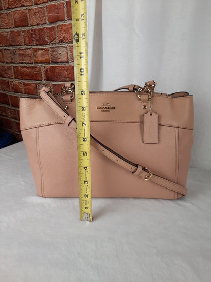 Coach Genuine Leather Brooke Carryall Shoulder Bag