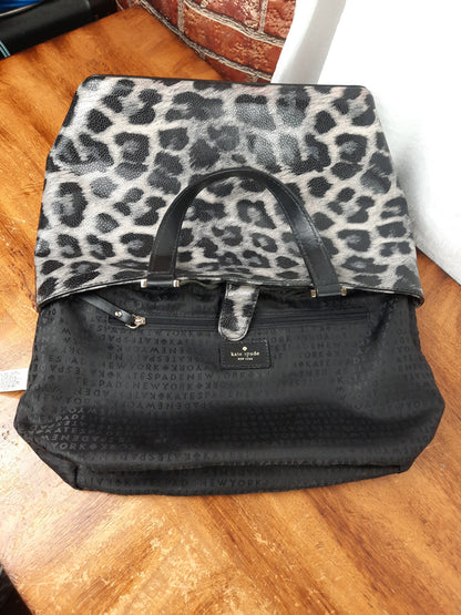 Kate Spade Grant Street Grainy Leopard Print Crossbody Bag