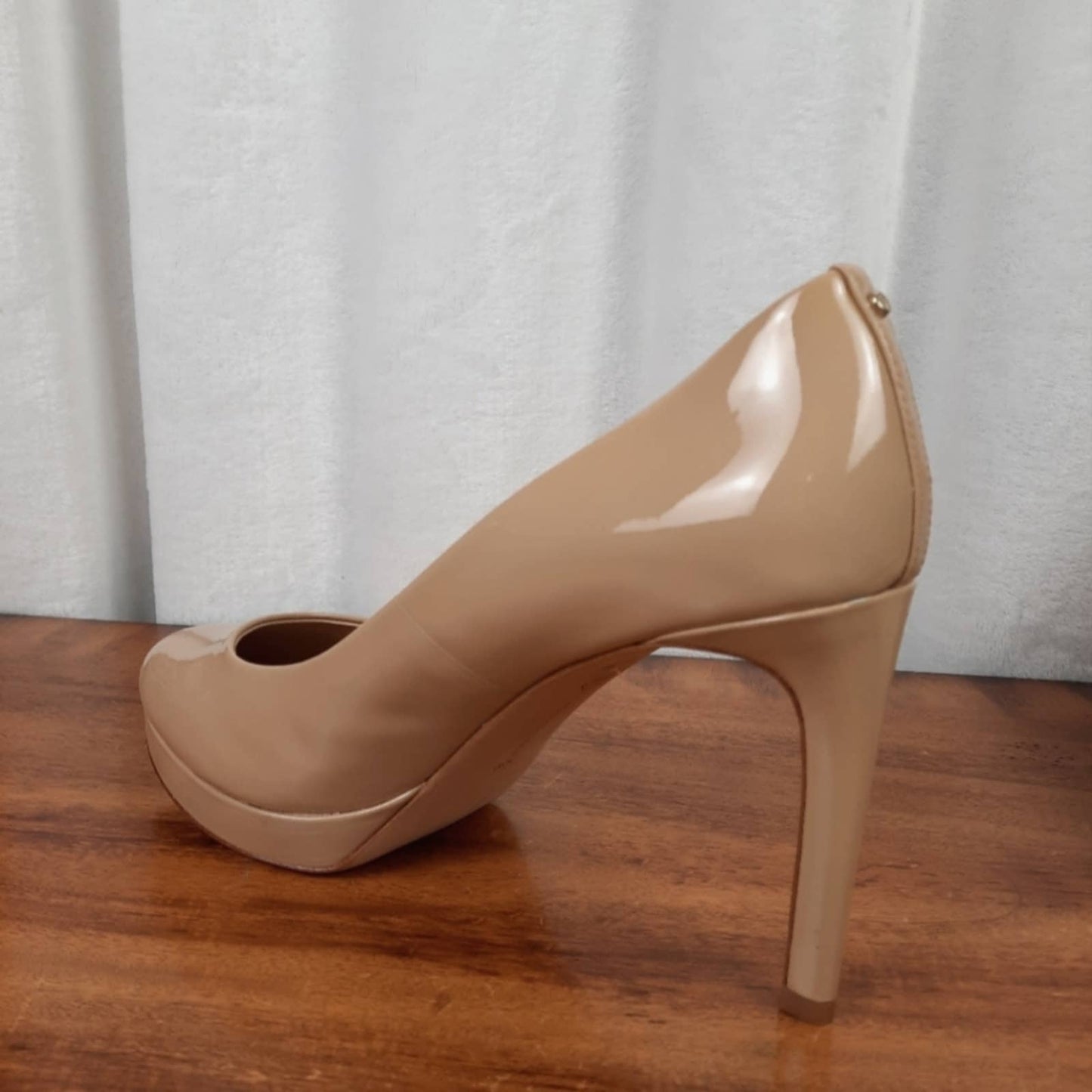 Antonio Melani Nude Patent Leather Heels