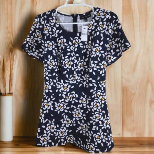 Lane Bryant Blue Floral Top NWT